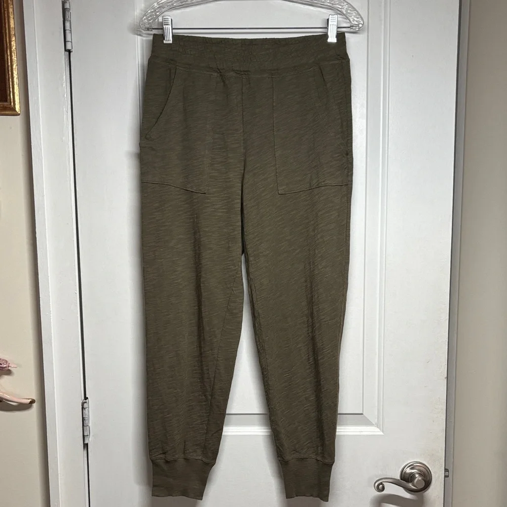 Wilt 100% Cotton Joggers in Olive, S - Picture 2 of 7
